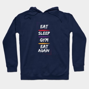 Eat Sleep Gym Eat again Hoodie